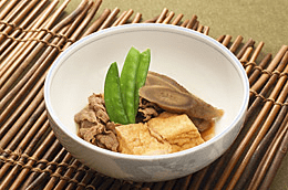 牛肉とゴボウと厚揚げの煮物